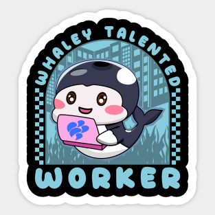 Whaley Talented Worker Sticker